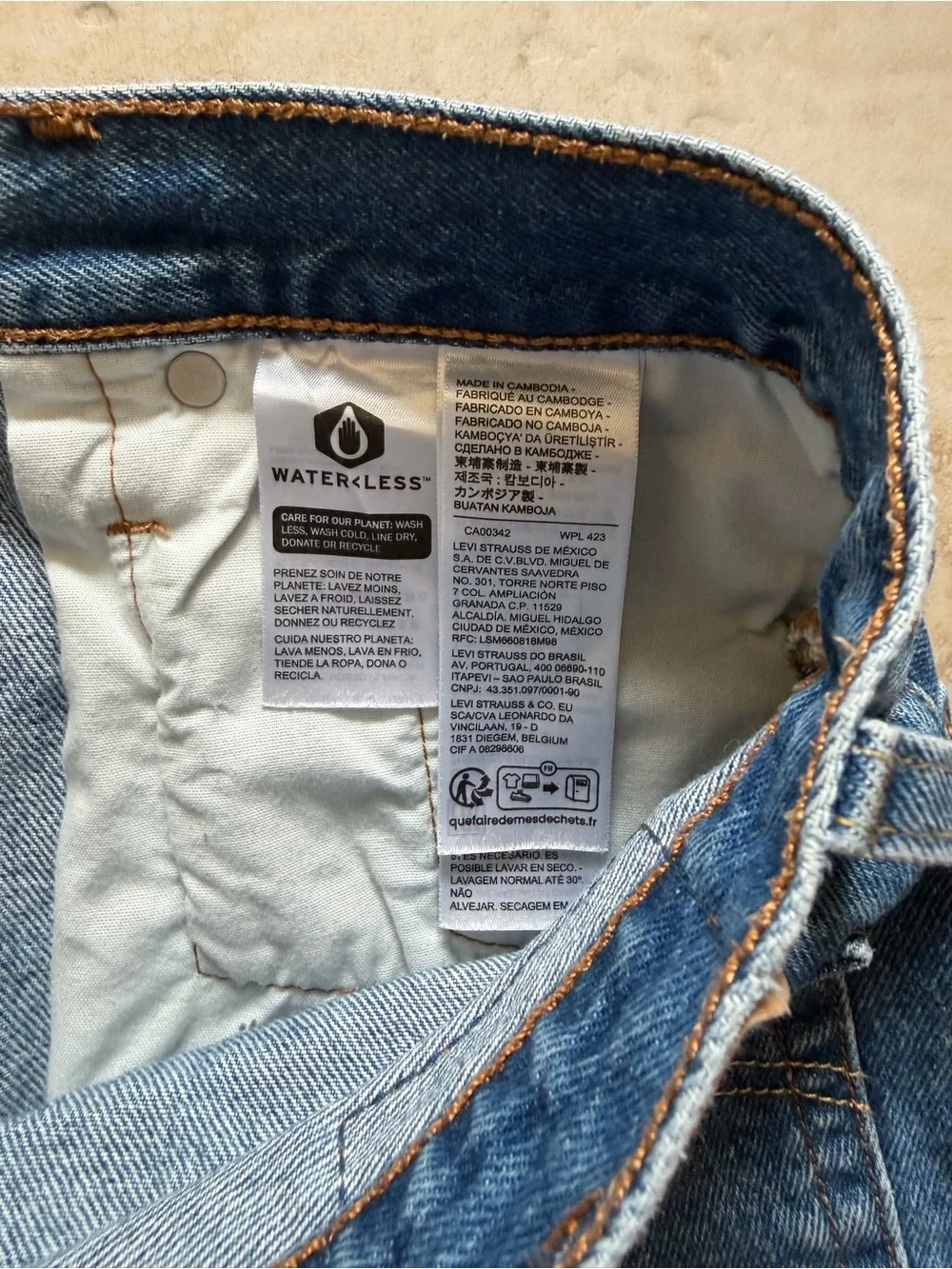 501 denim Levi Women's Cutoff Shorts
